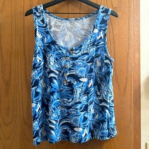 Lilly Pulitzer Button Tank - Size XL